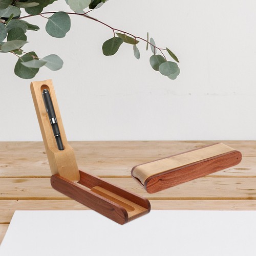 Chic wooden pen box - wooden,