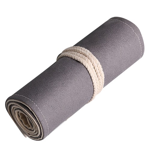 1pc canvas pencil roll pouch - 1pc,