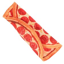 Canvas Pizza Pencil Case Roll