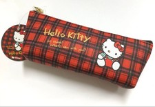 Hello Kitty plaid pencil case