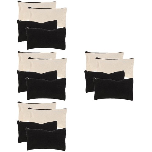Portable canvas zipper bag - canvas,