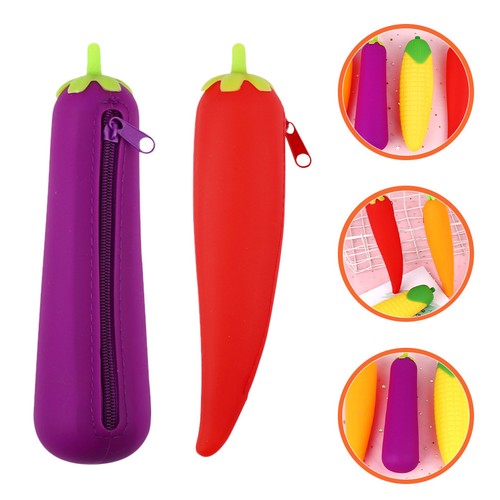 2pcs silicone pencil case - 2pcs,