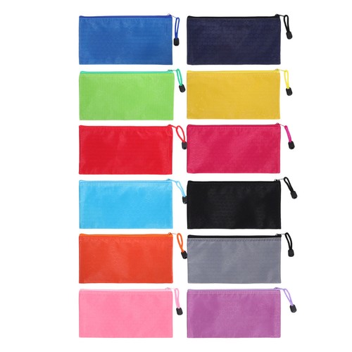 12pcs zipper pencil case pouch - 12pcs,